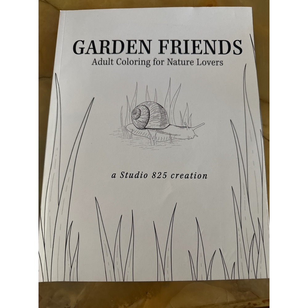 Garden Friends Adult Coloring Book Nature Lovers
